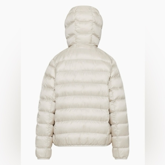 NEW TNA The Little Fuzzy Puff Jacket in Matte Pearl - Picture 3 of 13